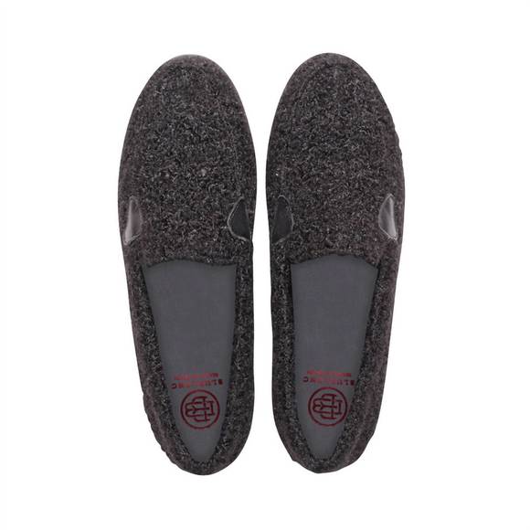 NEW BLUBLONC women's holly slip on in black sherpa - Picture 1 of 2